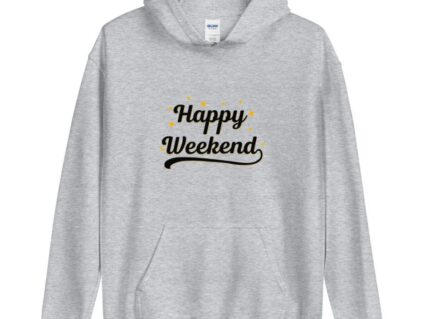Happy Weekend Classic Hoodie Grey