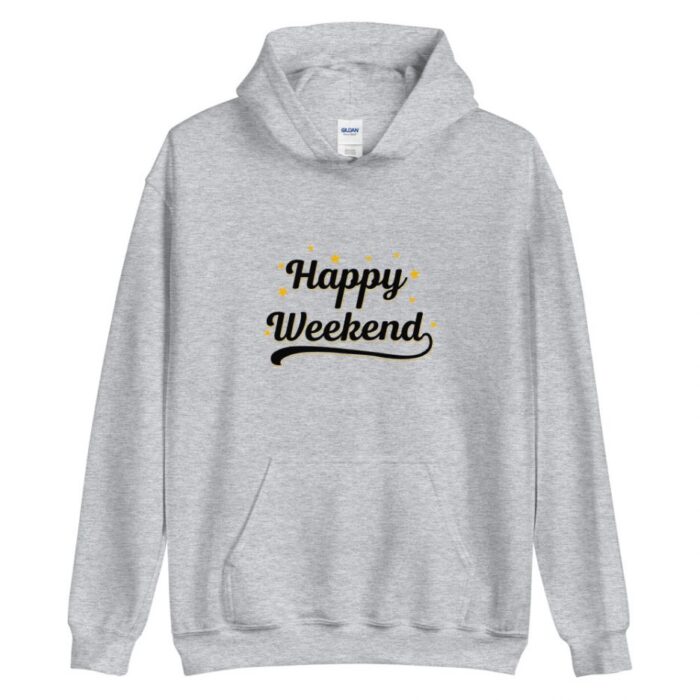 Happy Weekend Classic Hoodie Grey