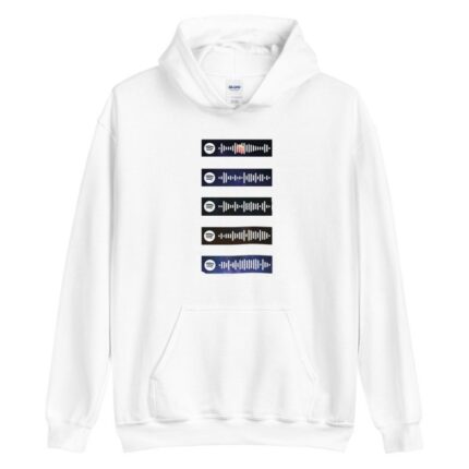 Spotify Scan Codes Classic Hoodie White