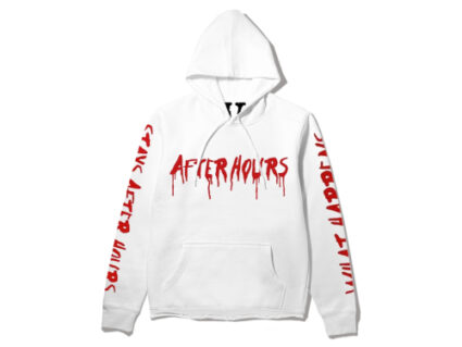 The Weeknd After Hours Blood Drip Hoodie White