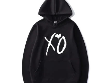 The Weeknd XO Printed Hoodie black
